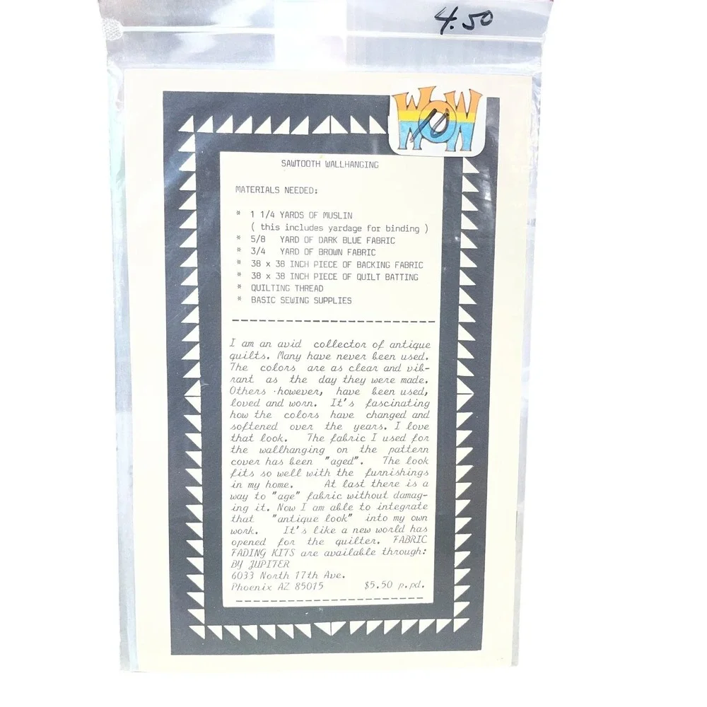 Tucker-Young Designs Sawtooth Wallhanging‎ Quilt Pattern 35